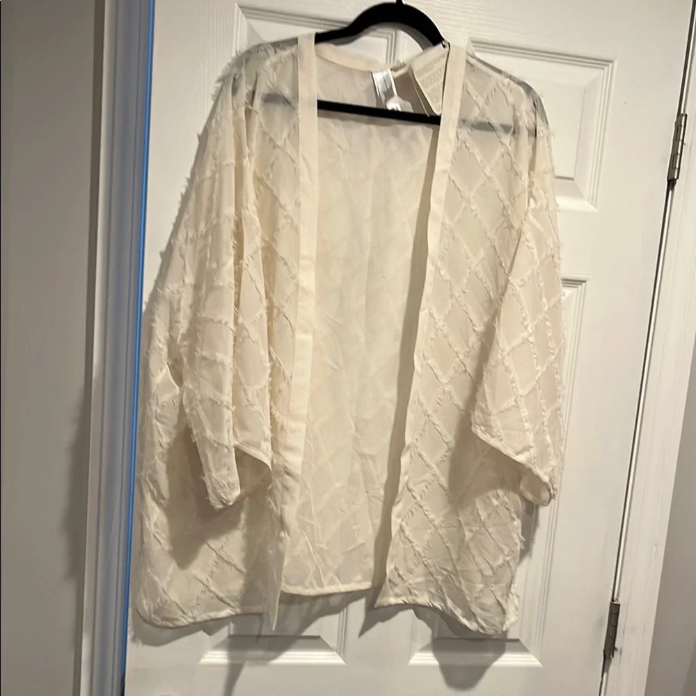 Elegant Cream Kimono Cardigan - Picture 1 of 1
